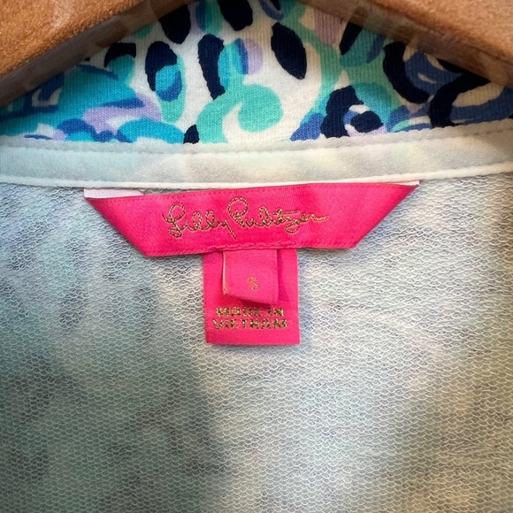 Lilly Pulitzer Janie Popover Light Aquia - Picture 5 of 7